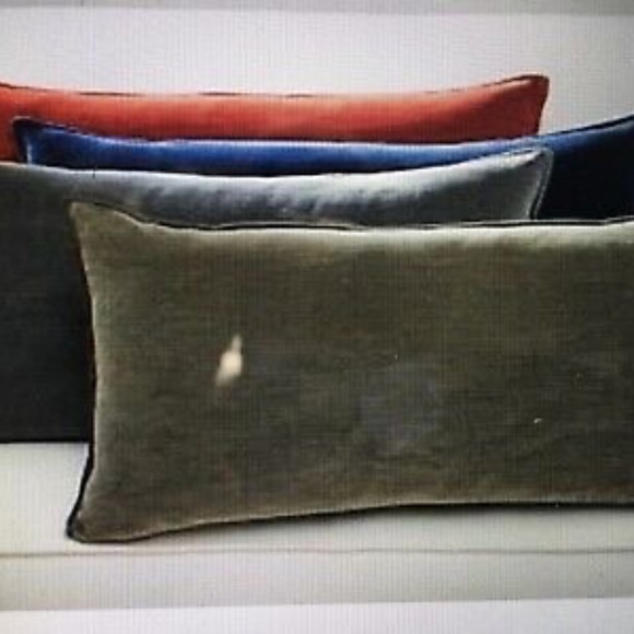 Pottery Barn Accents Pottery Barn Washed Velvet Lumbar Pillow Cover